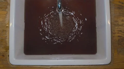 Clogged water in the kitchen Stock Footage 131309752
