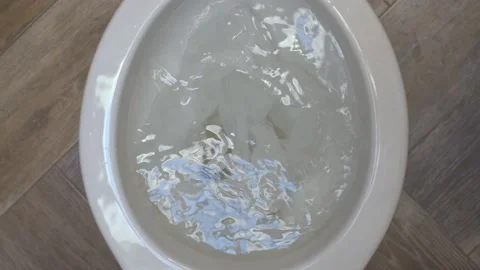 Clogging of the toilet Stock Footage 131319545