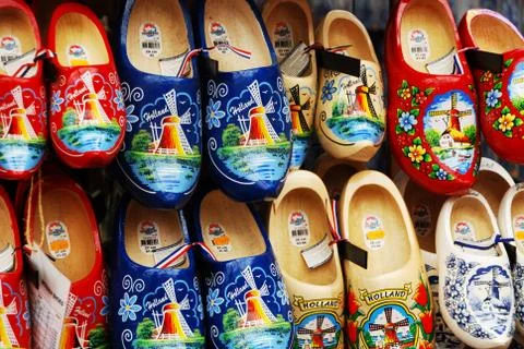 The clogs of Amsterdam Foto stock