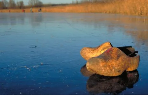 Clogs on ice 写真素材