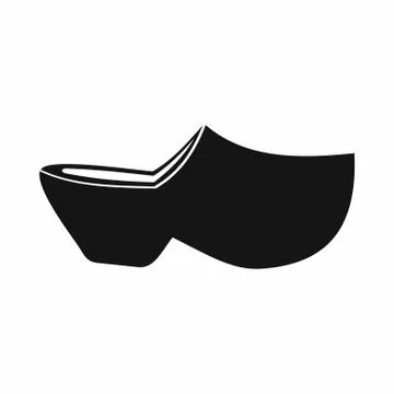 Clogs icon, simple style Illustrazione stock