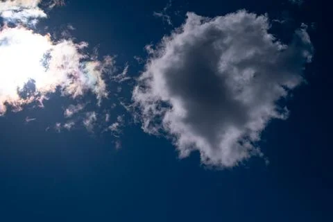 Cloidscape White  clouds and blue sky , in Argentina Stock Photos