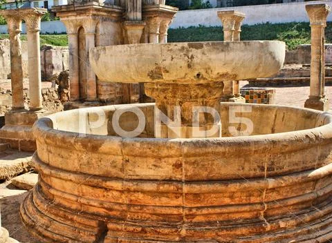 Cloister ruins of santa clara velha Stock Photos