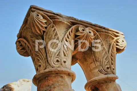 Cloister ruins of santa clara velha Stock Photos