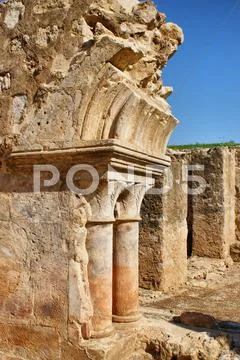 Cloister ruins of santa clara velha Stock Photos