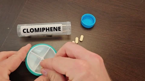 CLOMIPHENE selective estrogen receptor modulator for female infertility and Stock Footage 340173983