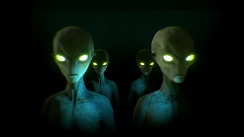 Clone Grey Aliens Stock Footage 265573214
