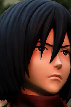 Clone-oid statue of Mikasa Ackerman Photos