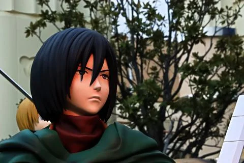 Clone-oid statue of Mikasa Ackerman 스톡 사진