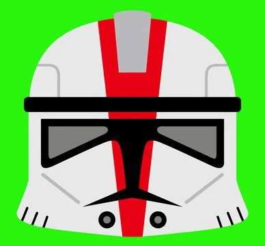 Clone trooper  illustration star wars  helmet character helmet Illustrazione stock