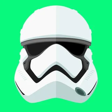 Clone trooper  illustration star wars  helmet character helmet Stock Illustration