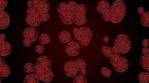 Cloning of Bacteria, beautiful 3d animation with a depth of field. oronavirus Video stock 126636328