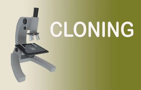 CLONING - biotechnology concept 스톡 일러스트
