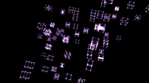Cloning Cubes Animation Video stock 34352475