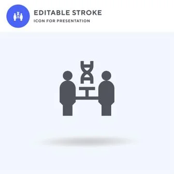 Cloning icon vector, filled flat sign, solid pictogram isolated on white, logo 스톡 일러스트