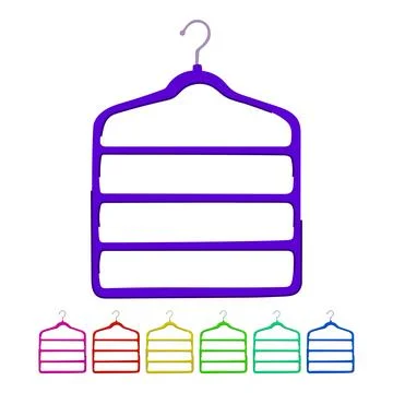 Cloobject hanger clothes vector cartoon graphic 库存插图