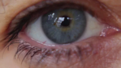 Clos up of a blue eye Stock Footage 76165554