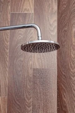 Clos-up of a shower while open water Stock Photos