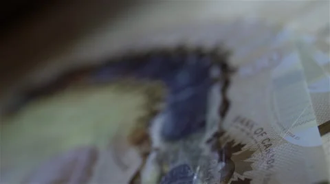 Close up of $100 bills. 4K UHD. Stock Footage 47274787