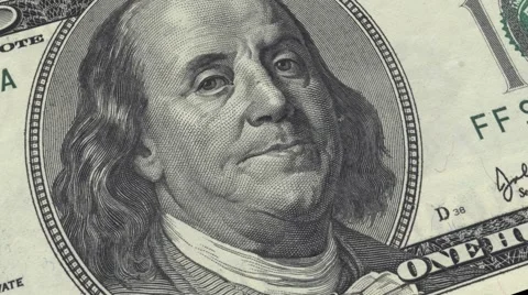 Close up  of 100 dollars Stock Footage 46053665