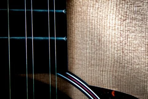 Close Up of 12 String Guitar Neck and Body Stock Photos