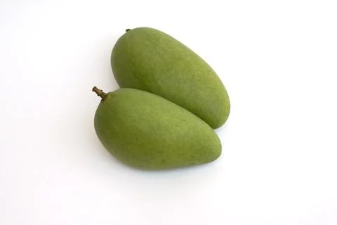 Close up 2 mango backgrounds.white Stock Photos