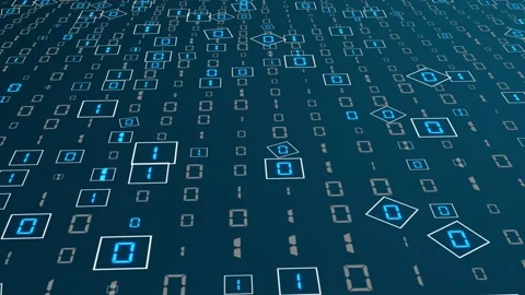 Close up 3D Futuristic digital data code green color screen. abstract background Stock Footage 139132764