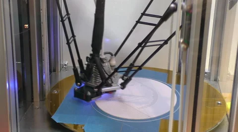 Close up of 3d printer printing a detail 库存影片 55659085