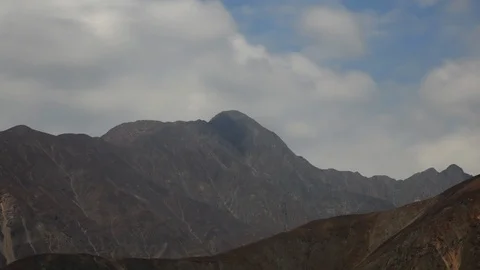 Close up 4K timelapse of Andean mountain Peak Zuñiga, Cañete Province, Peru Stock Footage 114637392
