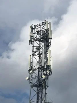 Close up of a 5G mobile data. Stock Photos