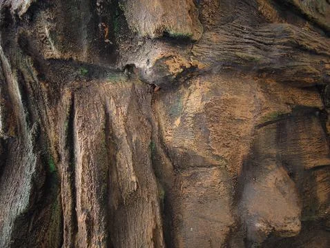 Close-up of abstract artificial rock wall texture Stock Photos