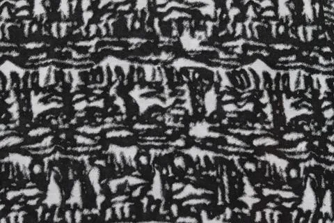 Close up of abstract black white pattern on fabric Stock Photos