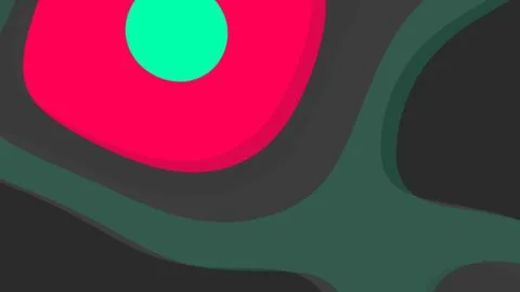 Close up abstract composition featuring bold pink red shapes with a bright tu Illustration