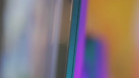 Close-Up Abstract Effect: Soft Focus Gradient HLG Color Play Vidéo 301561044