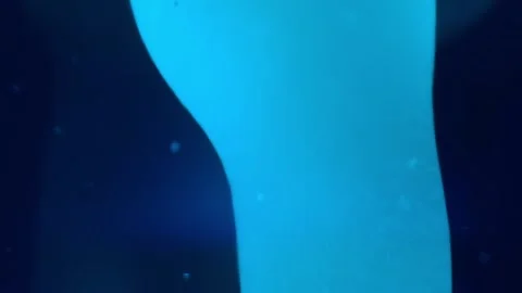 Close up abstract macro shots of blue lava lamp background Stock Footage 267312833