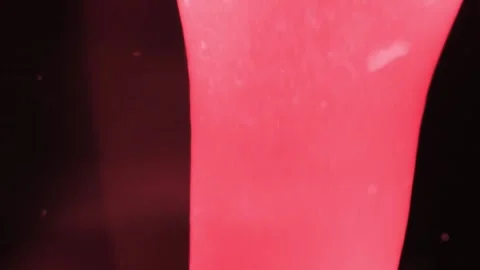 Close up abstract macro shots of red lava lamp background Stock Footage 267321226