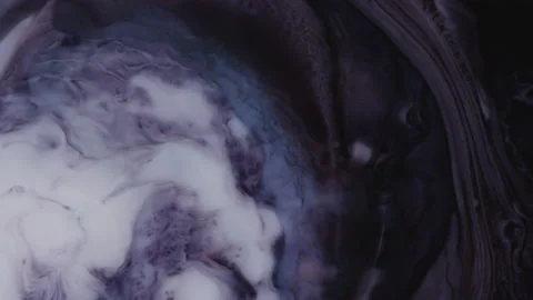 Close up Abstract Mixing Paint Creates Moving Waves and Swirling Formations Video stock 208762188