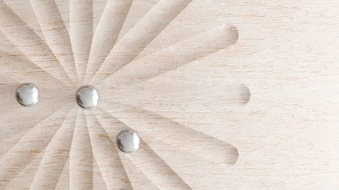 Close up of abstract motion background with balls Stock Footage 269323179