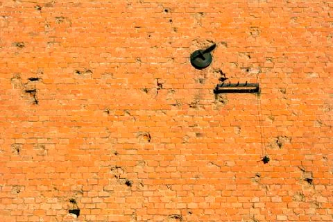 Close up abstract old brick wall background Foto stock