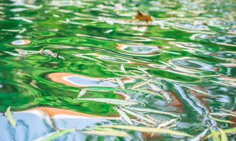 Close up Abstract pattern of water ripple surface Foto stock