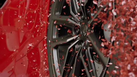 Close Up of abstract slow motion burnout red particles 库存影片 201734319