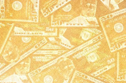 Close up of abstract US dollar Stock Illustration