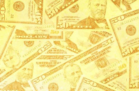 Close up of abstract US dollar Stock Photos