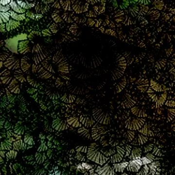 A close-up abstract view of a dense, dark textured surface featuring repeatin 스톡 일러스트