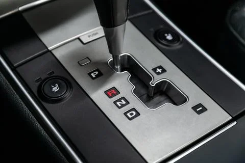 Close-up of the accelerator handle and buttons.  automatic transmission gear  Photos