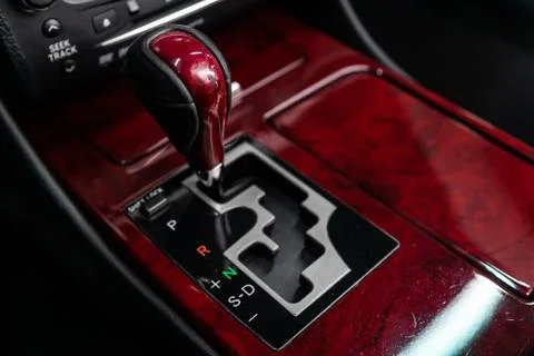 Close-up of the accelerator handle and buttons.  automatic transmission gear  Photos