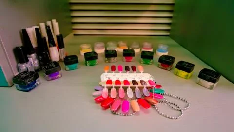 Close-up accessories for manicure Stock Photos