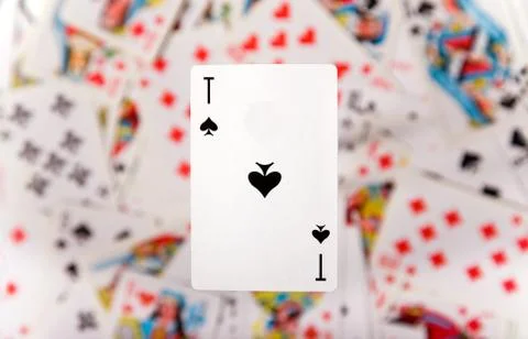 Close-up up of an ace Foto stock