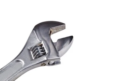 Close up of an adjustable wrench Stock Photos