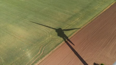 Close-up aerial 4K view of wind turbine blades. Stock Footage 169968276